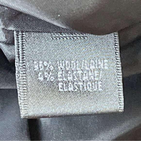 Lafayette 148 Black 2 Pcs Business Suit Set Blazer Sz 8 & Skirt Wool Blend Sz 10 - Picture 6 of 14